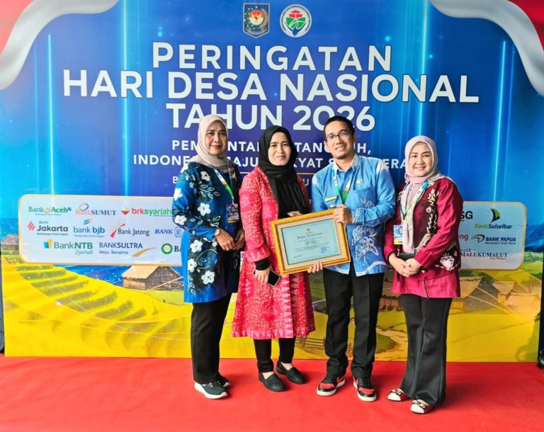 Kelurahan Mentaos Wakili Kalsel Raih Penghargaan Nasional di Hardesnas 2026